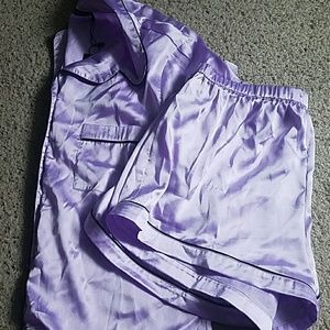 Silky pajama short set